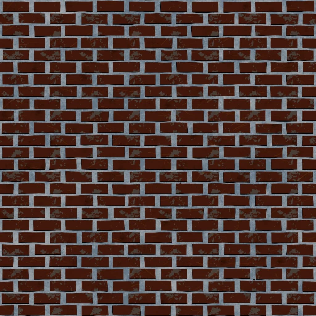 Brick — base colour, 1024px, authored in Substance Designer